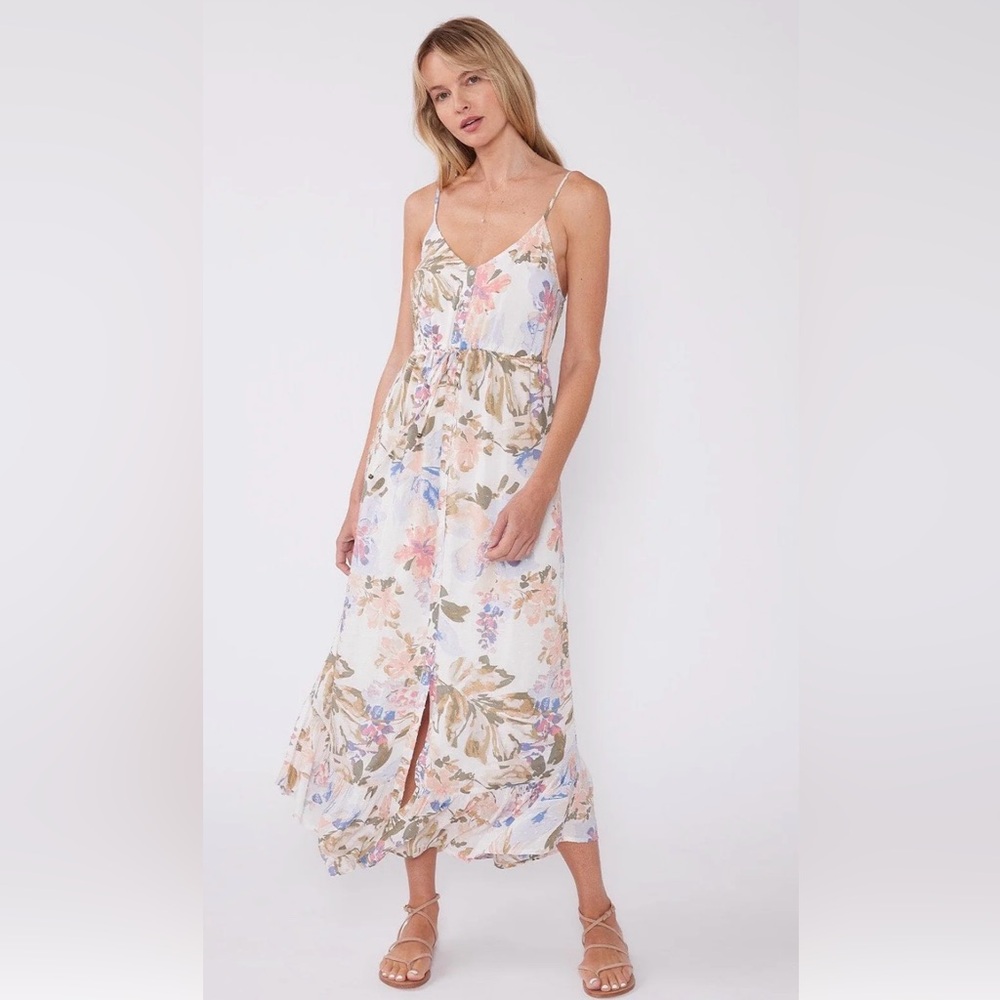 Lovestitch Dasha Floral White Maxi Dress